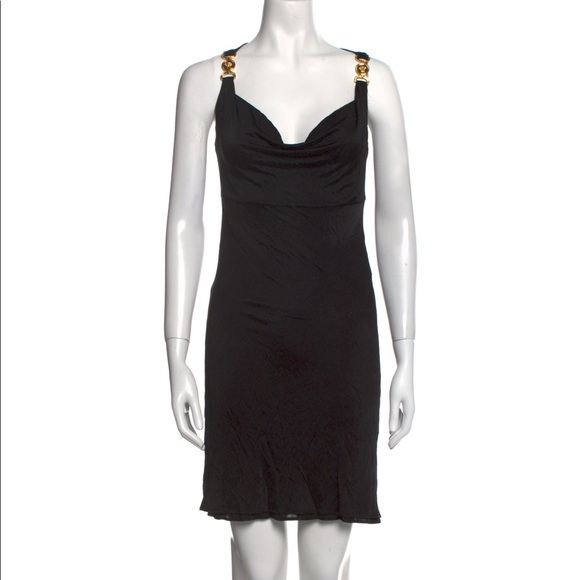 Versace crowl neck Medusa Medallion dress - Picture 2 of 10